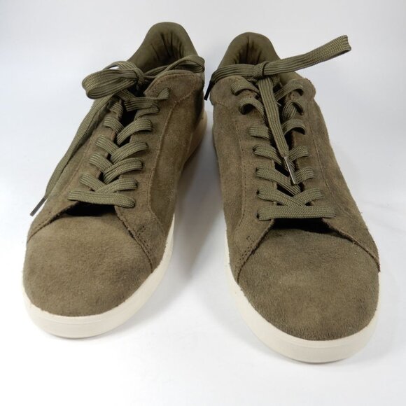 POLO Ralph Lauren Heritage Court II Suede Sneakers Size 10 Olive Green Suede NEW - Picture 3 of 12